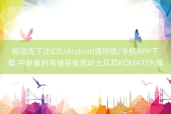 斯诺克下注IOS/Android通用版/手机APP下载 中联重科高端装备燃动土耳其KOMATEK展