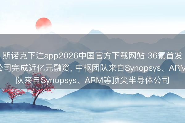 斯诺克下注app2026中国官方下载网站 36氪首发 | AI芯片处置器IP公司完成近亿元融资, 中枢团队来自Synopsys、ARM等顶尖半导体公司
