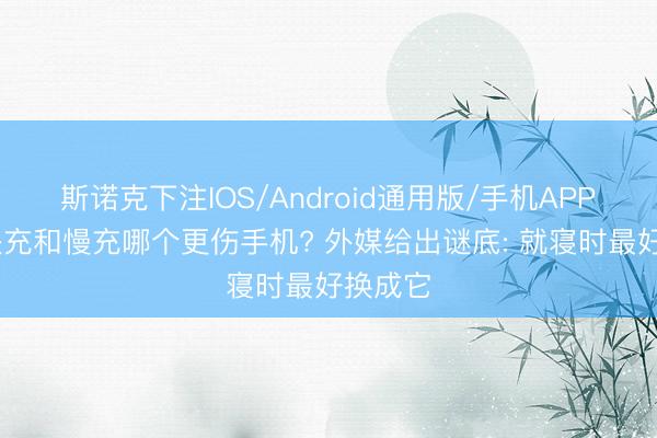 斯诺克下注IOS/Android通用版/手机APP下载 快充和慢充哪个更伤手机? 外媒给出谜底: 就寝时最好换成它